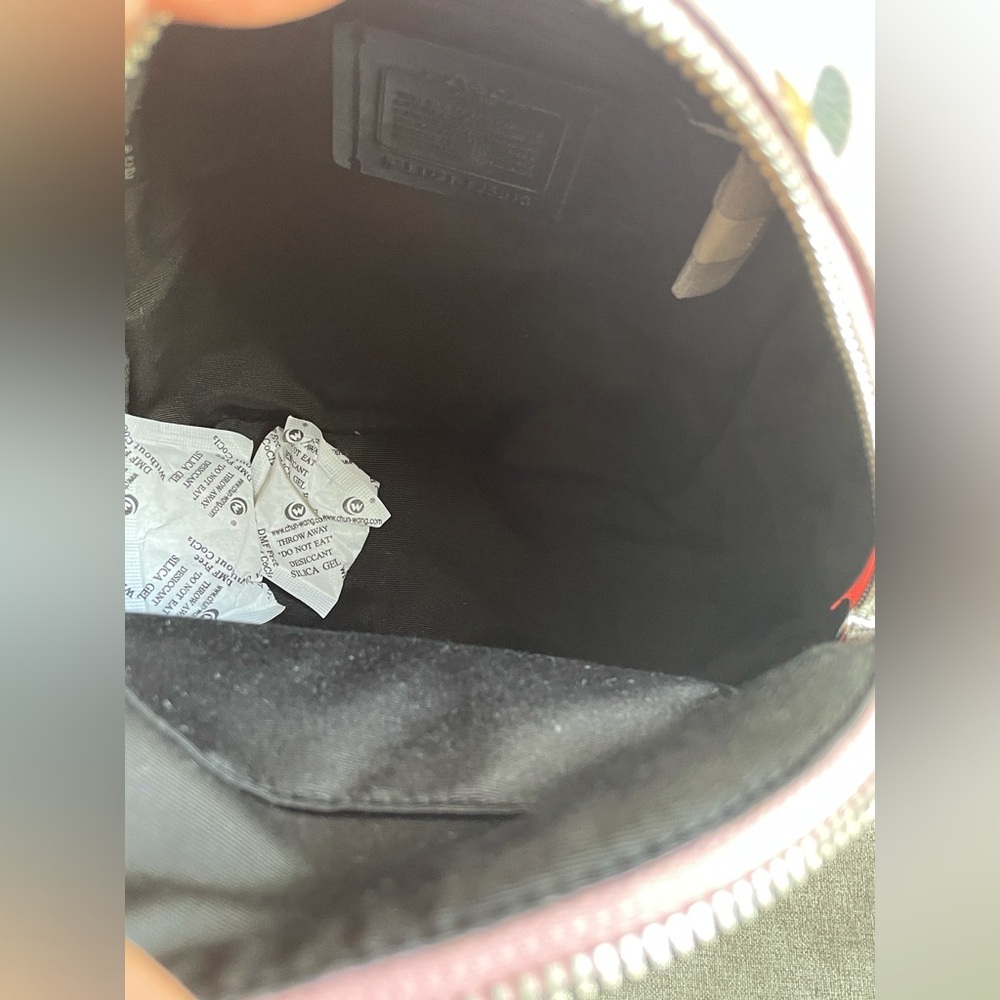 NWT！COACH MINI CHARLIE BACKPACK WITH CHECKER HEART PRINT (COACH F25915) - Picture 7 of 12